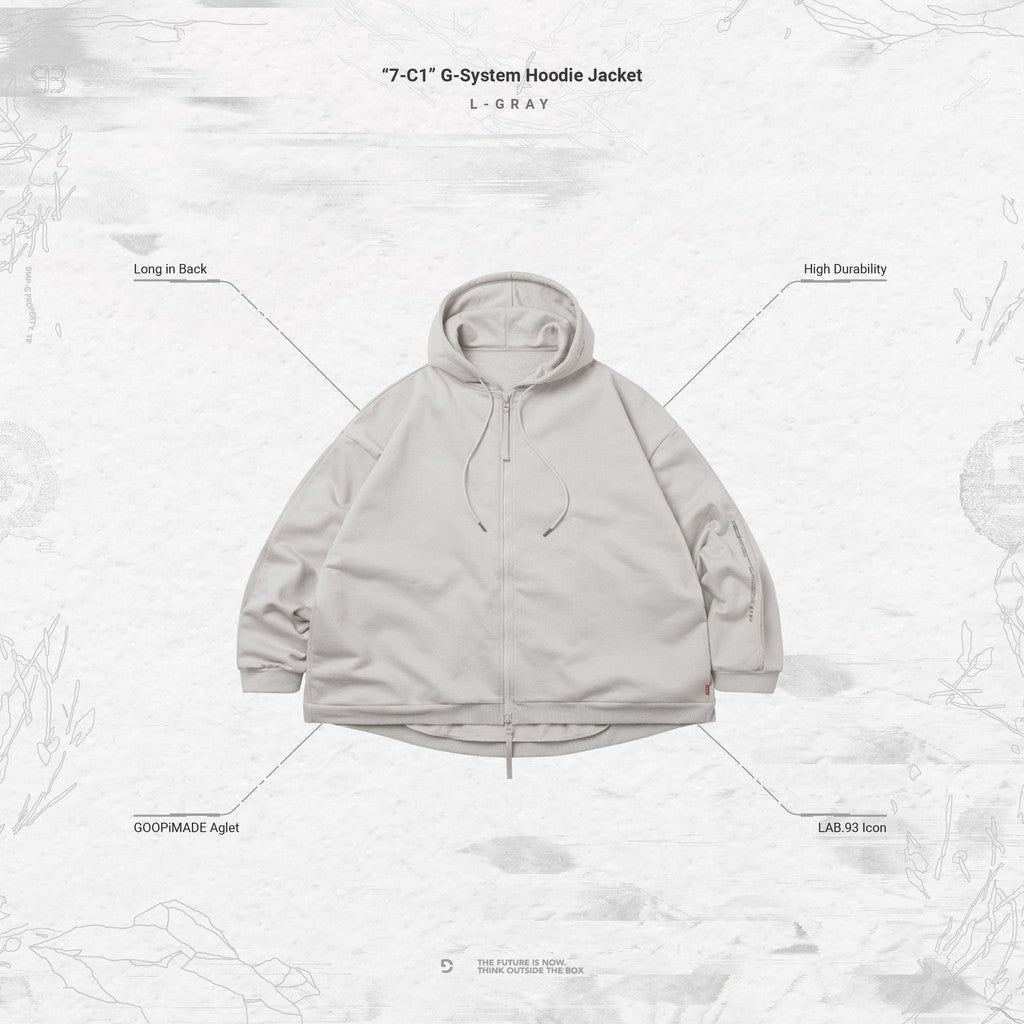 7-C1」 G-System Hoodie Jacket #GRAY [GOOPI-23AW-OCT-02] – cocorozashi