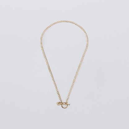 Flat Link Necklace Large 60cm #GOLD [XON025AG]