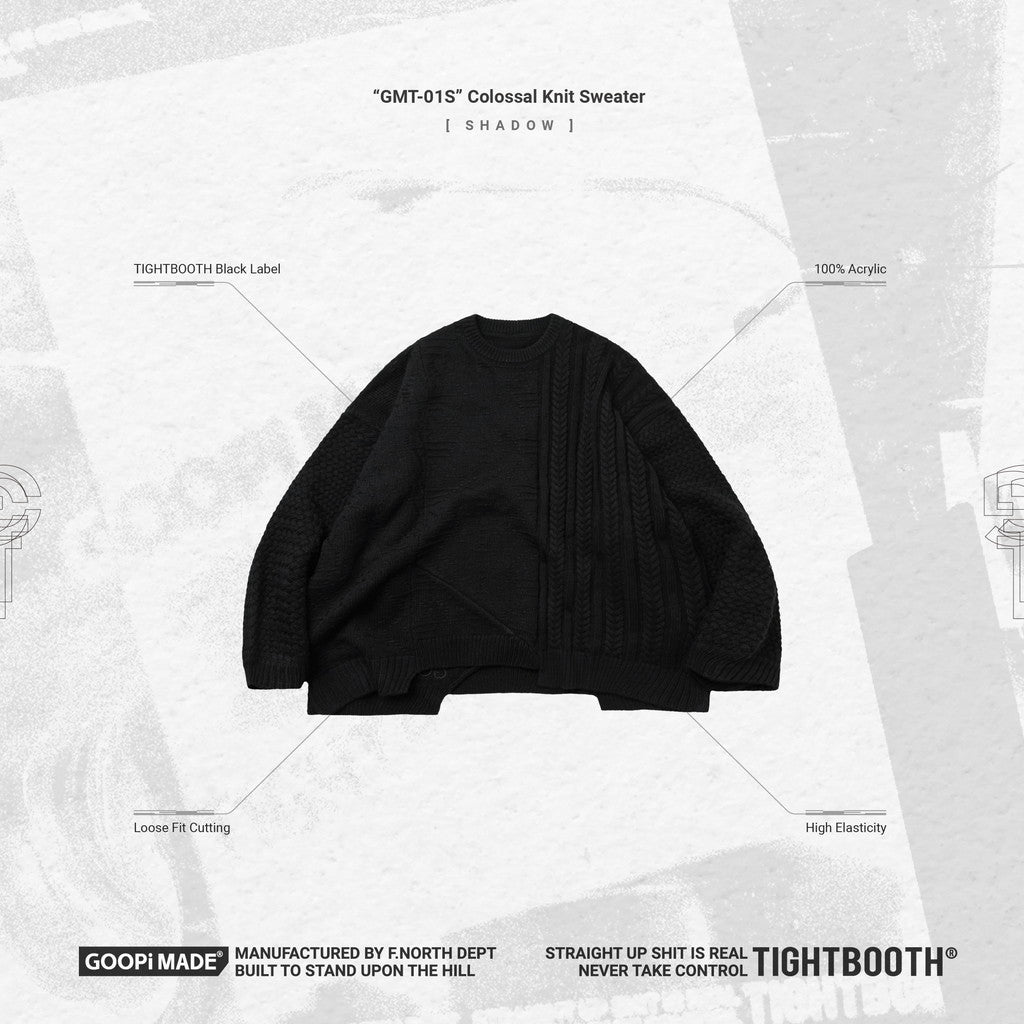TBPR | 「GMT-01S」 Colossal Knit Sweater #SHADOW [GOOPI-23AW-DEC-TBPR-06]