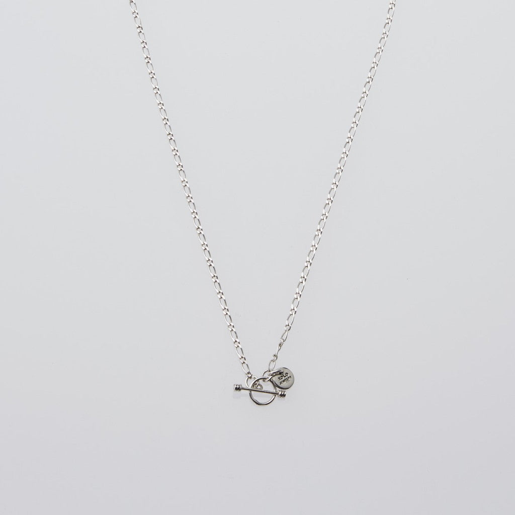 Oval Mutual Link Necklace -Small- 60cm #SILVER [XON017]