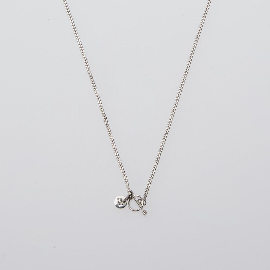 Flat Link Necklace 60cm #SILVER [XON013]