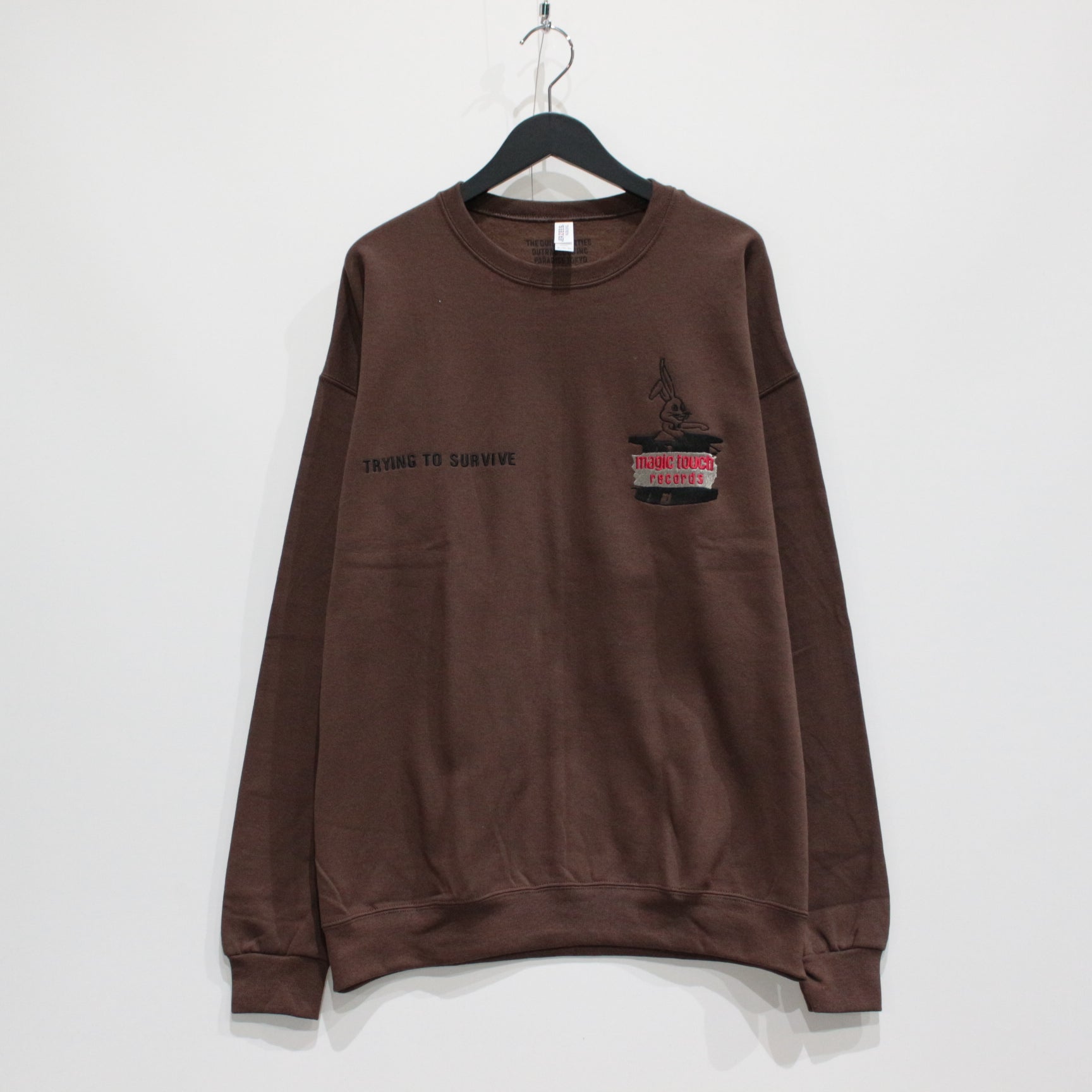 CREW NECK SWEAT SHIRT -TYPE 2- #BROWN [23FW-WMC-SS10]_WACKO
