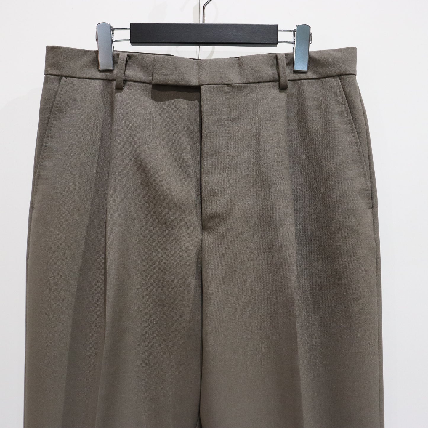 PLEATED TROUSERS -TYPE 2- #GRAY [23FW-WMP-TR05]