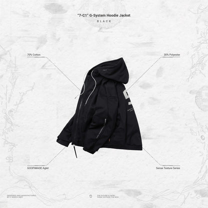 「7-C1」 G-System Hoodie Jacket #BLACK [GOOPI-23AW-OCT-02]
