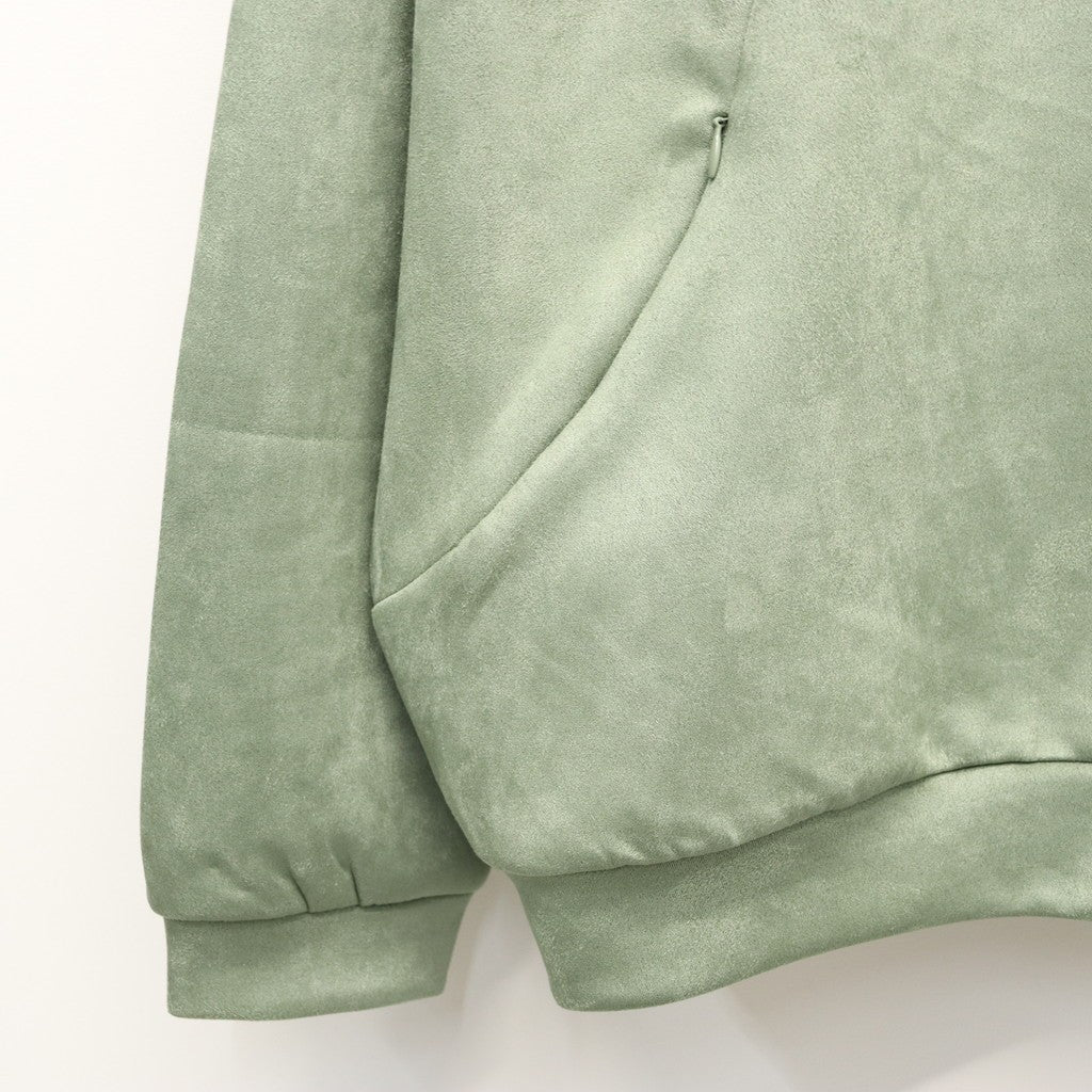 SUEDE HOODIE #Sage [FW25-SW06]