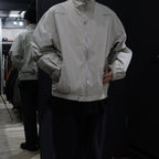 STAND COLLAR NYLON ZIP JACKET #BEIGE [CES24JK14]