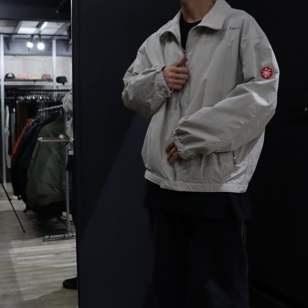 STAND COLLAR NYLON ZIP JACKET #BEIGE [CES24JK14]