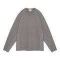 SIDE SEAM DBL KNIT LONG SLEEVE #CHARCOAL [CES27CS14]
