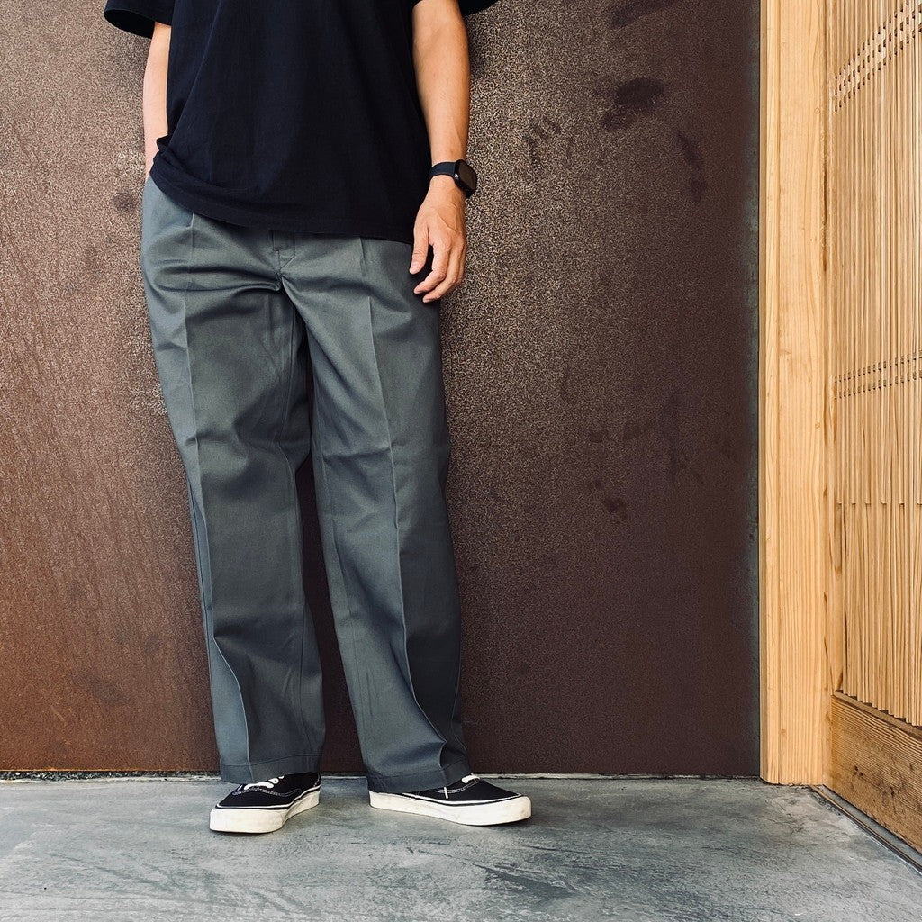 DICKIES | PLEATED TROUSERS #CHARCOAL [26FW-WMP-DC01]