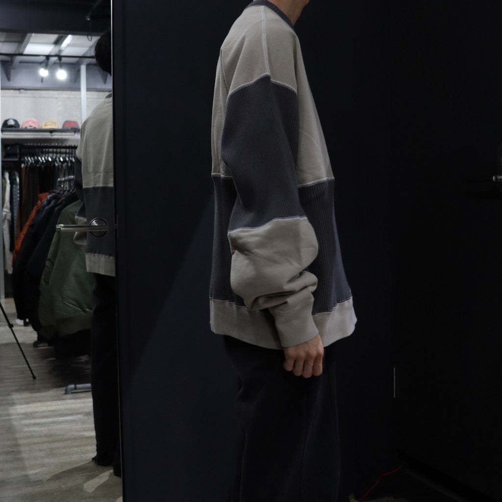 WIDE RIB CUT CREW NECK 2 #GRAY [CES24CS15]