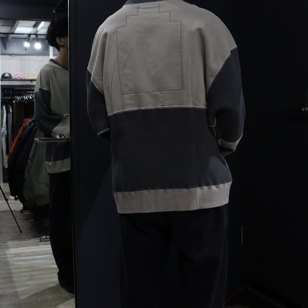 WIDE RIB CUT CREW NECK 2 #GRAY [CES24CS15]