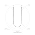 "WNK-03" Athos Basic Rope Necklace #ZINC ALLOY [GOOPI-25SS-MAY-02]
