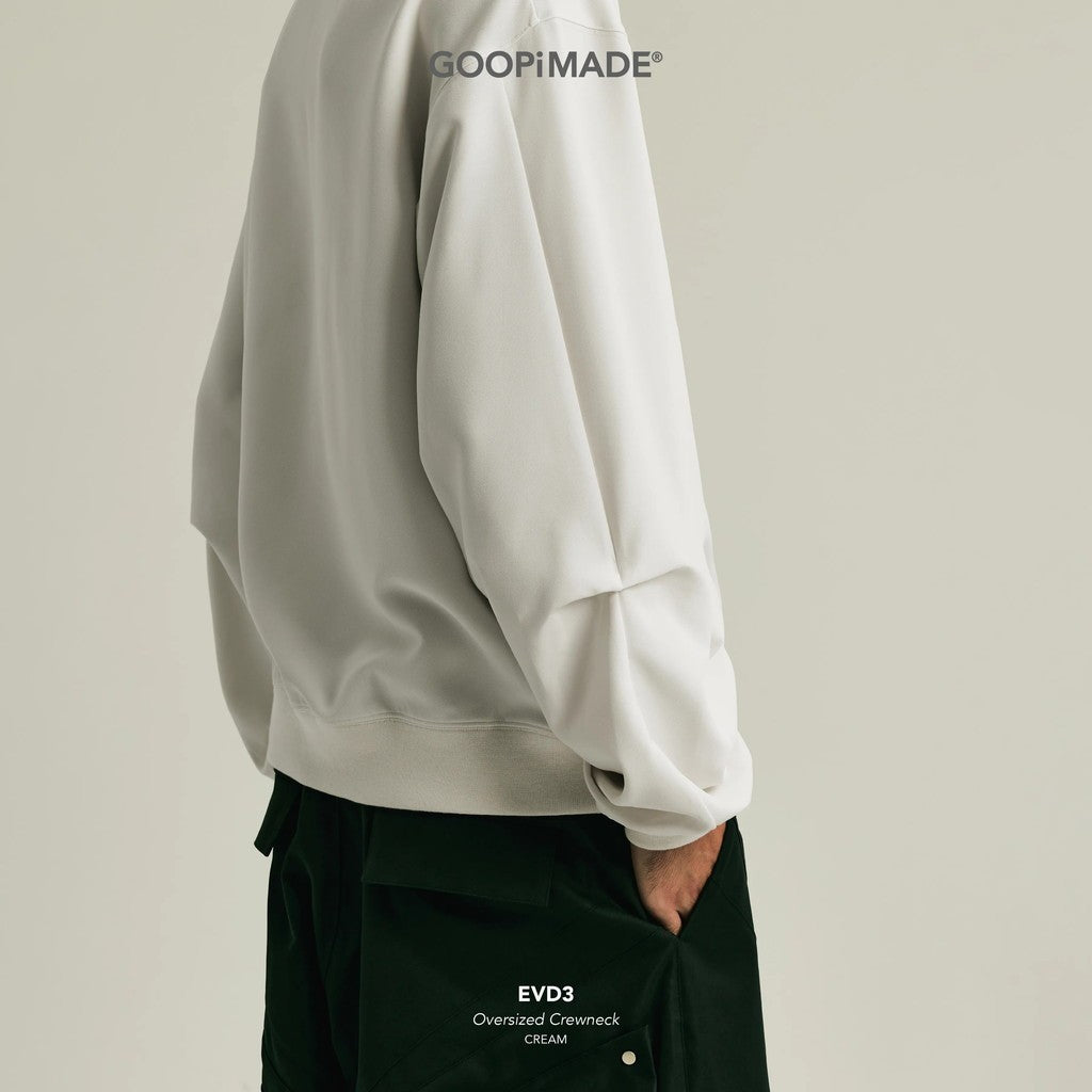 EVD3 Oversized Crewneck #Cream [GOOPI-26AW-SEP-03]