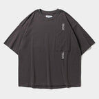 STRAIGHT UP S/S T-SHIRT #Charcoal [SS26-T04]