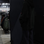 TAPED CUT ZIP HEAVY HOODIE #BLACK [CES24CS08]