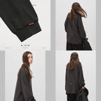 "X_Model-03" 普通長袖T卹 #靛藍 [GOOPI-24AW-NOV-01]