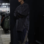 OVERDYE CORD DESIGN BIG SHIRT #CHARCOAL [CES24SH04]