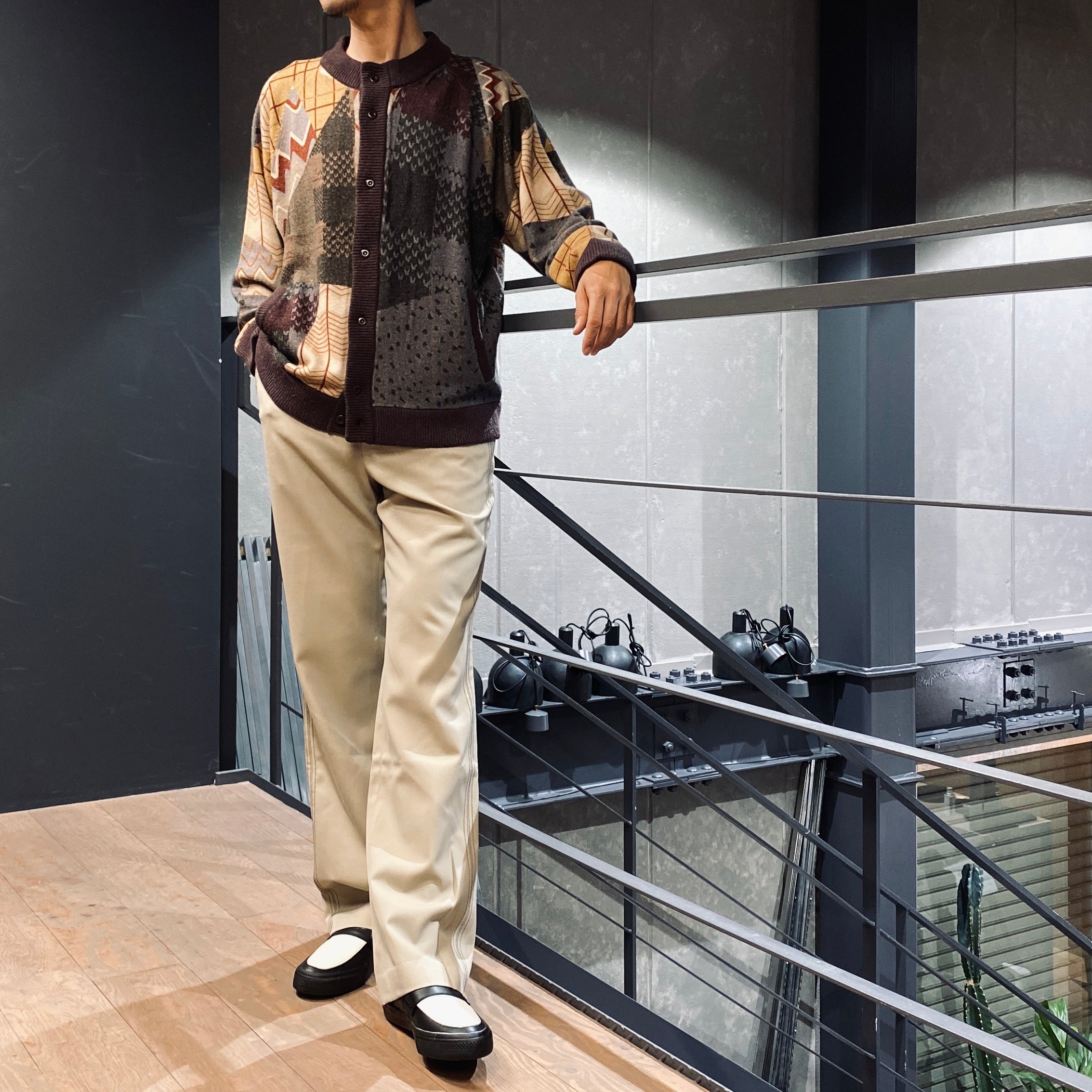 4 針寬休閒褲#米色 [SC2310-PN06]