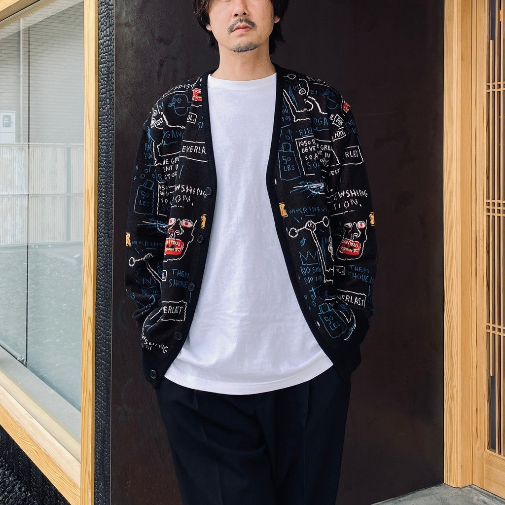 JEAN-MICHEL BASQUIAT | CARDIGAN ( TYPE-1 ) #ONE [BASQUIAT-WM-KN14