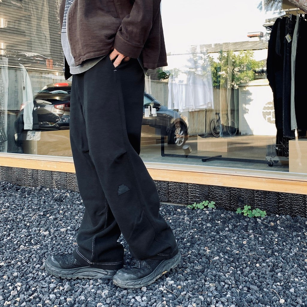 DBL KNIT JOG PANTS #BLACK [CES29PT16]