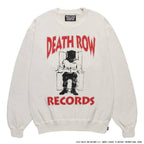 DEATH ROW RECORDS | WASHED MIDDLE WEIGHT CREW NECK SWEAT SHIRT #IVORY [DEATHROW-WM-SS03]