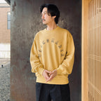 MIDDLE WEIGHT CREW NECK SWEAT SHIRT #YELLOW [26SS-WMC-SS08]