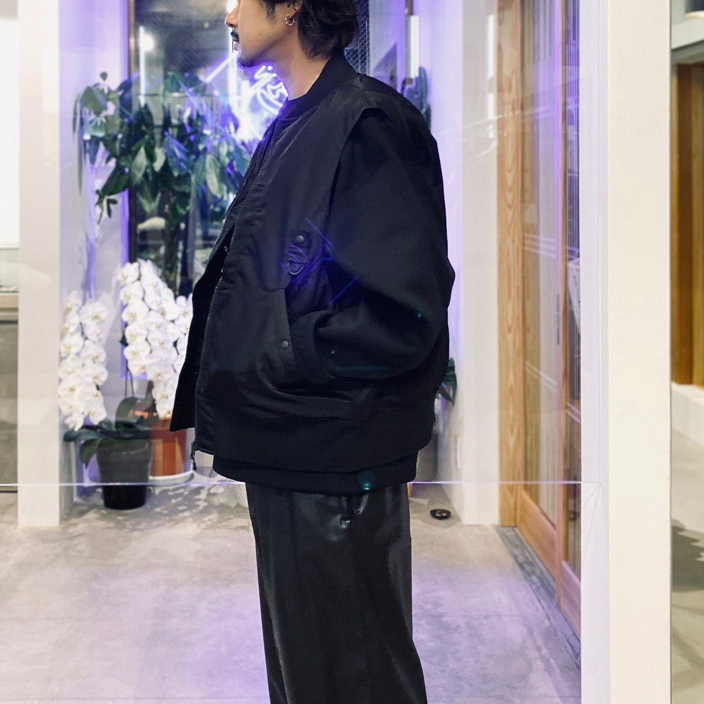 TECH 2WAY MA-1 DOWN JACKET #BLACK [BW-40025W]