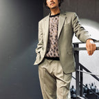 LEOPARD MOHAIR CREW NECK SWEATER -TYPE 1- #PURPLE [23FW-WMK-KN12]