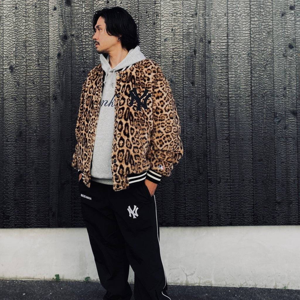 MLB | NY | REVERSIBLE VARSITY JACKET ( TYPE-1 ) #BLACK-BEIGE [MLB-WM-BL01]