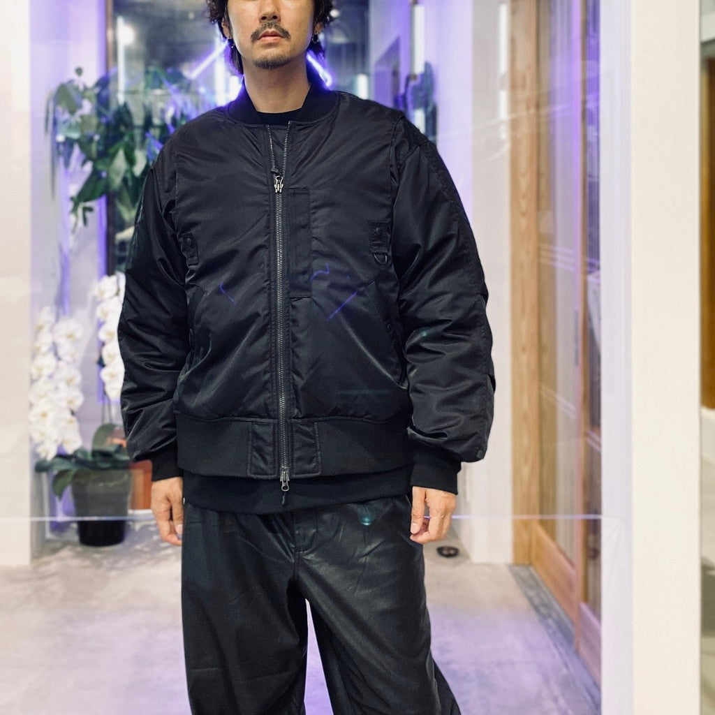 TECH 2WAY MA-1 DOWN JACKET #BLACK [BW-40025W]