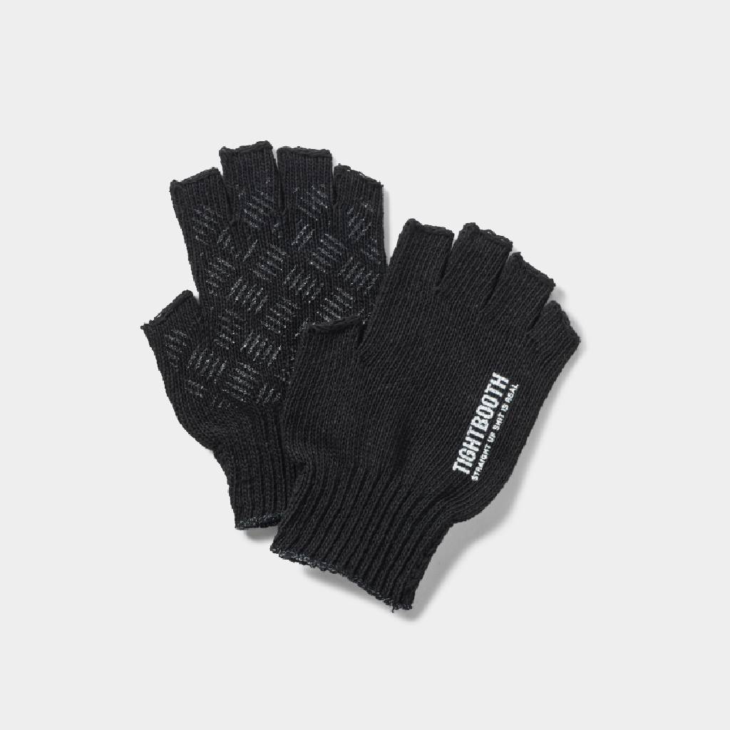 LOGO FINGERLESS GLOVES #Black [FW26-A09]