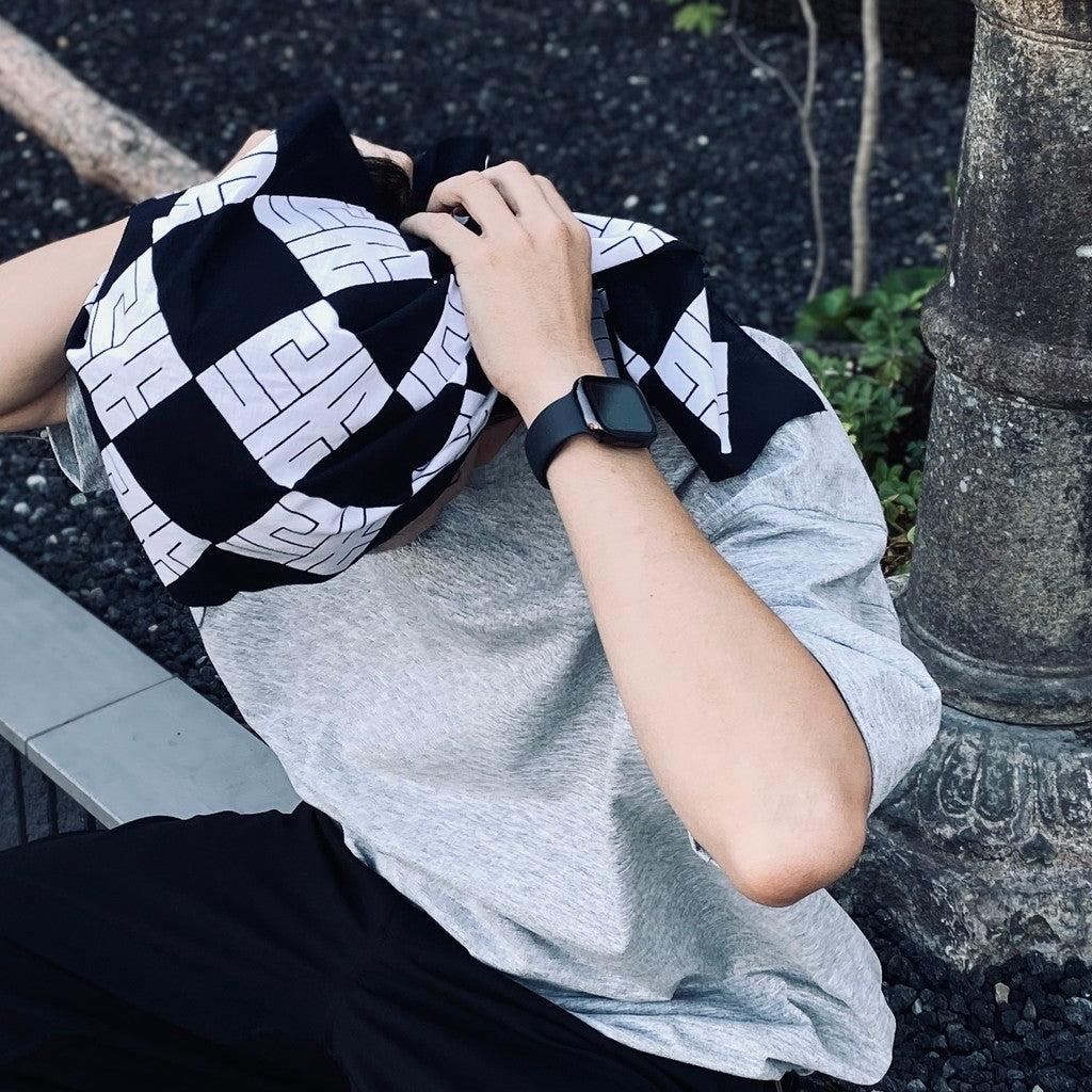 暖簾手拭 #BLACK / WHITE [26SS-COG-A01]