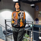 JEAN-MICHEL BASQUIAT | CREW NECK SWEATER -TYPE 2- #ONE [BASQUIAT-WM-KN02]