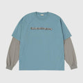 Skate Logo Layered L/S Tee #Slate x Grey [SD26S-CT05]