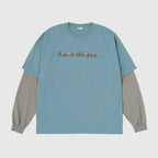 Skate Logo Layered L/S Tee #Slate x Grey [SD26S-CT05]