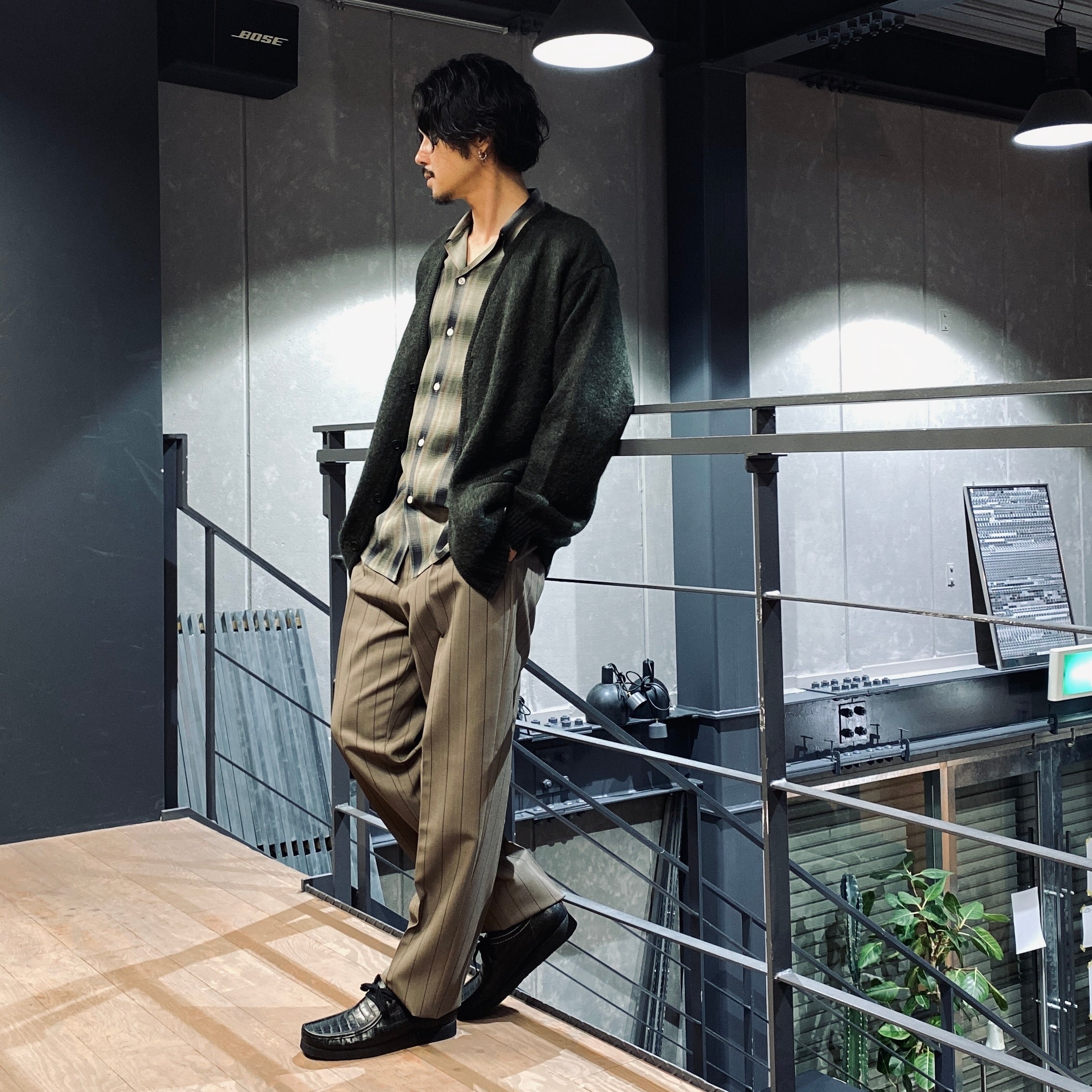 PLEATED TROUSERS -TYPE 2- #GRAY [23FW-WMP-TR23]