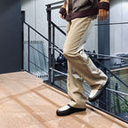 4 針寬休閒褲#米色 [SC2310-PN06]