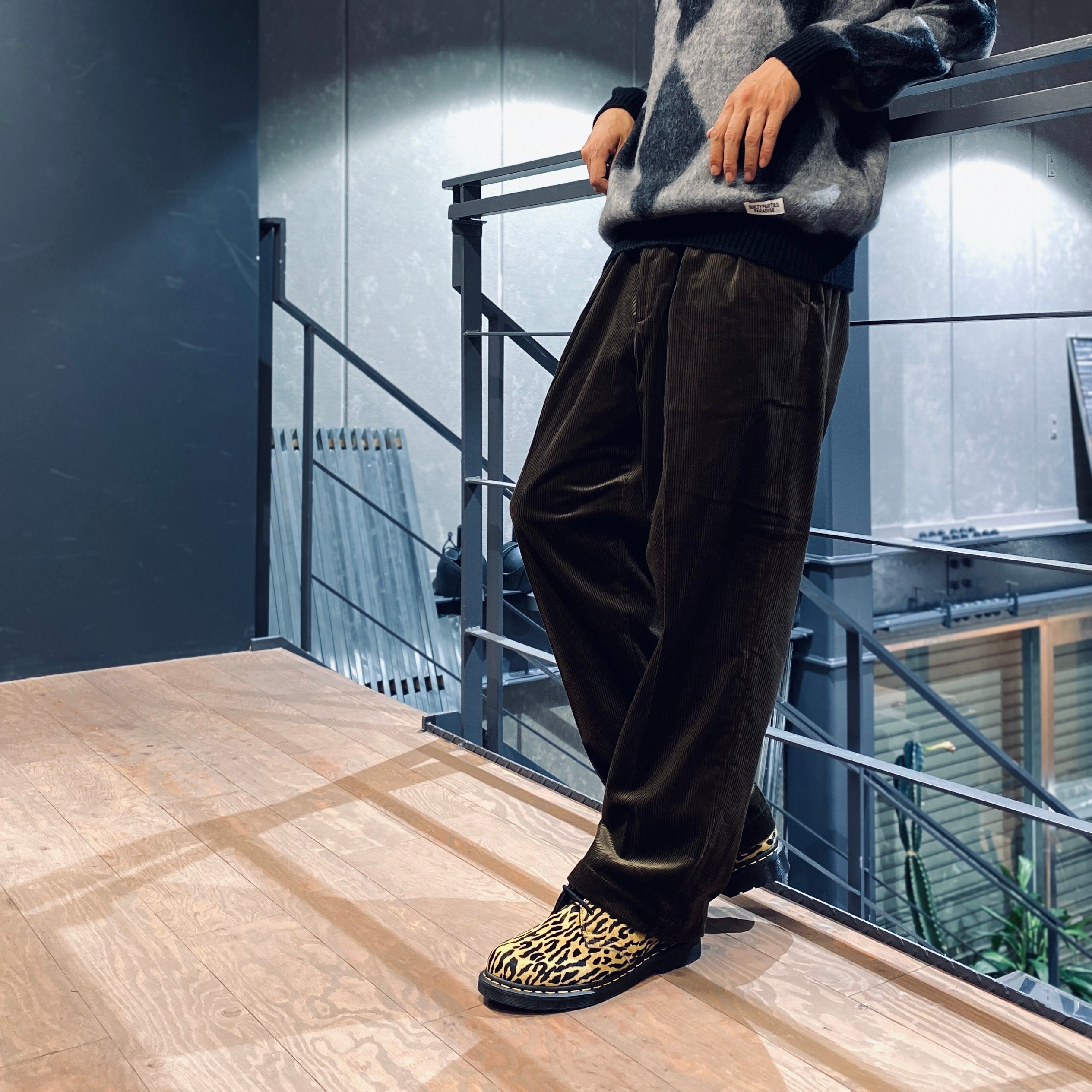 DOUBLE PLEATED CORDUROY TROUSERS #BROWN [23FW-WMP-PT02]
