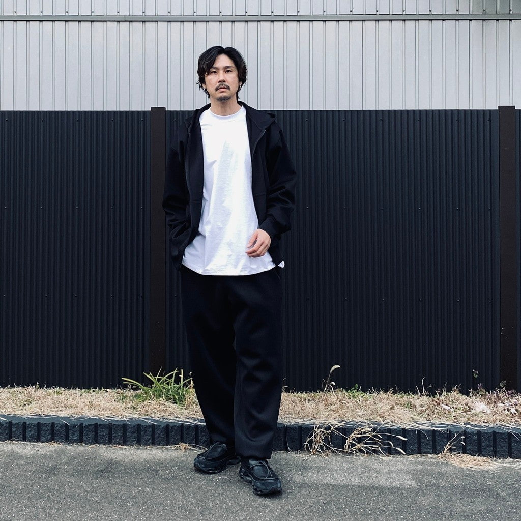 TECH SCUBA KNIT FULLZIP PARKA #BLACK [BE-41026]