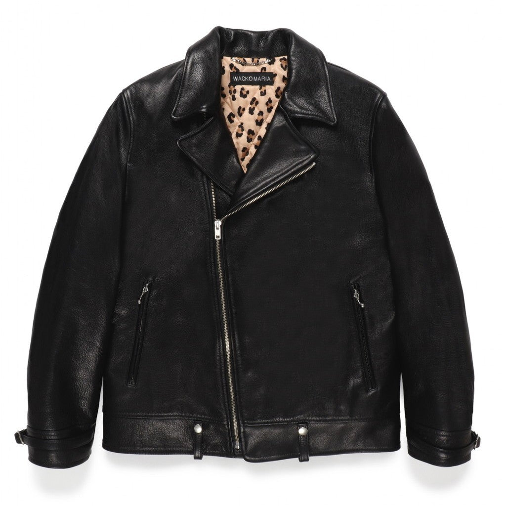 DOUBLE RIDERS LEATHER JACKET (TYPE-2) #BLACK [24FW-WMO-BL04]