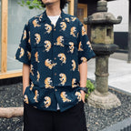 TIM LEHI | HAWAIIAN SHIRT S/S ( TYPE-2 ) #NAVY [26SS-WMS-HI04]