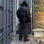 皮革羽絨外套（TYPE-2）#黑色 [24FW-WMO-OD02]