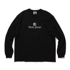 COTTON L/S T-SHIRT_Music always #BLACK [CCC-251T002]