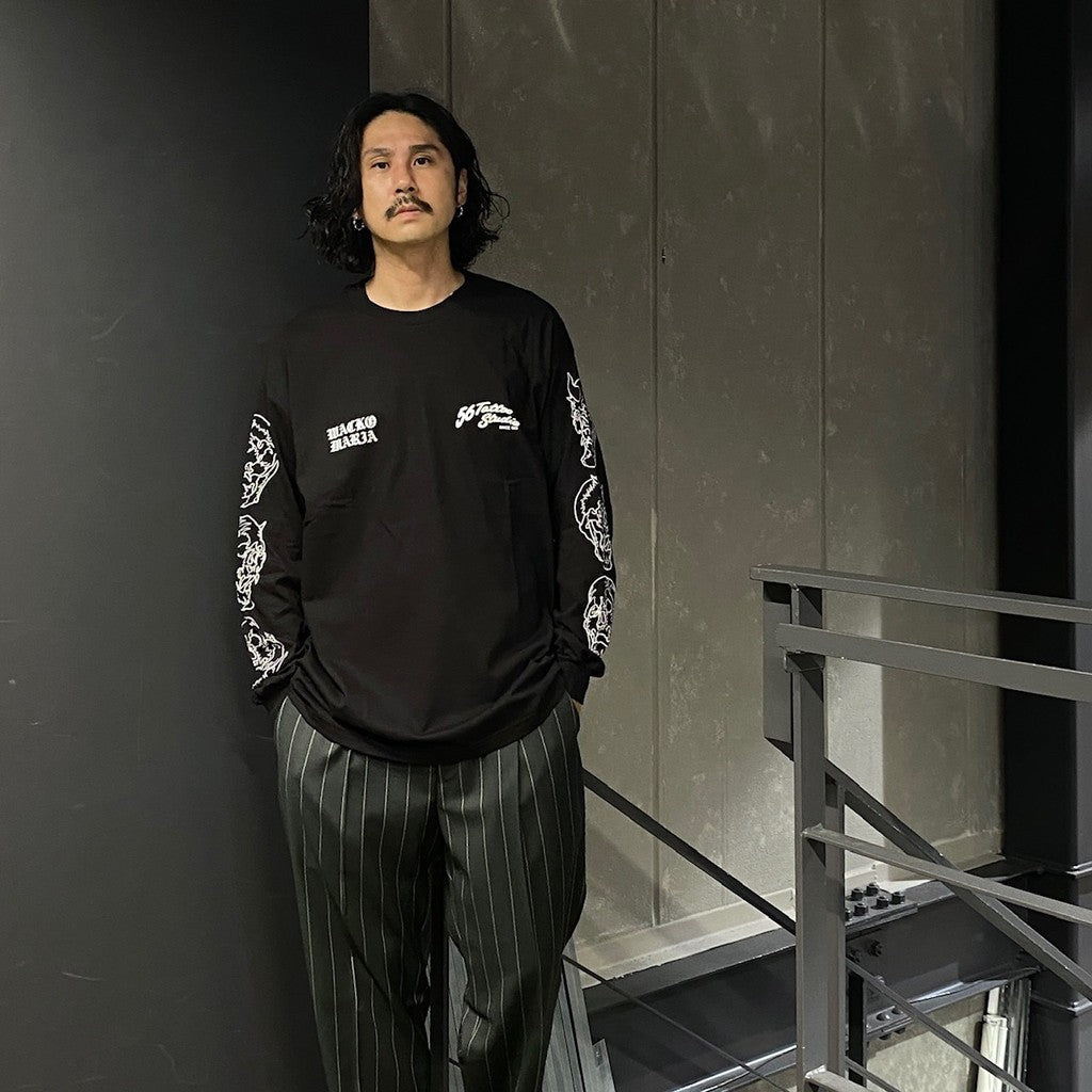 56 TATTOO STUDIO | CREW NECK LONG SLEEVE T-SHIRT #BLACK [56TS-WM-LT02]