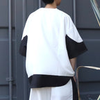 COLLEGE DOBBY S/S T-SHIRT #White [SU25-T01]