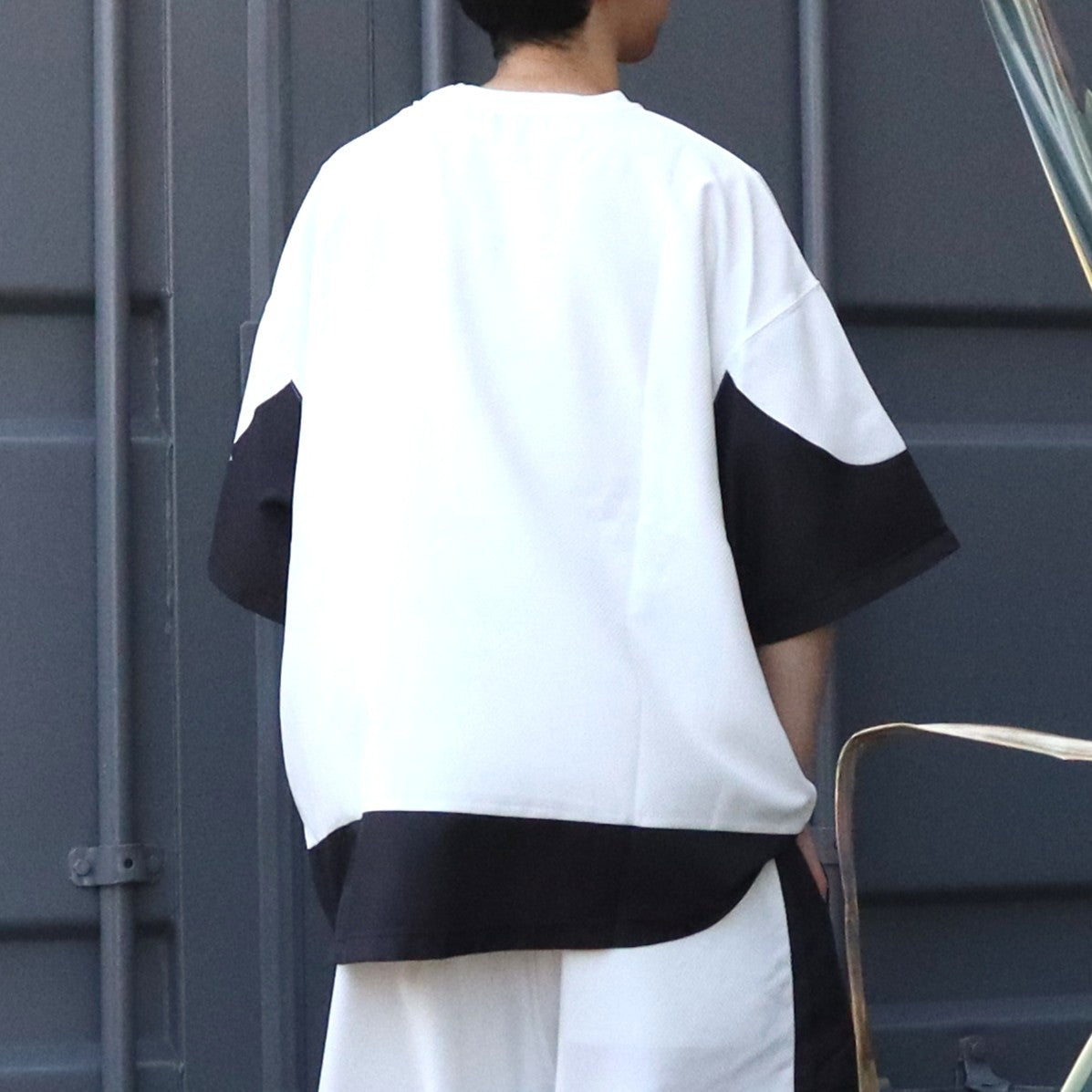 COLLEGE DOBBY S/S T-SHIRT #White [SU25-T01]