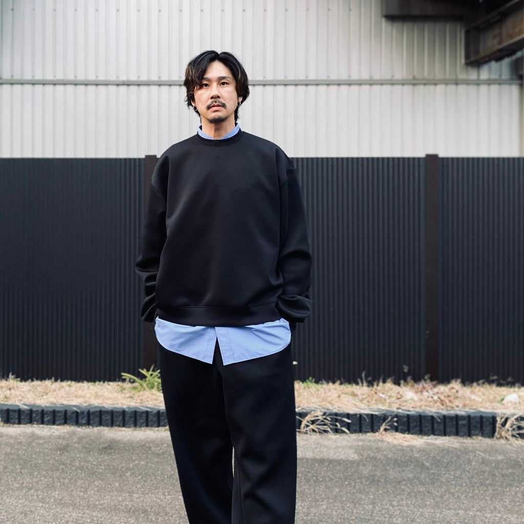 TECH SCUBA KNIT CREW #BLACK [BE-40026]