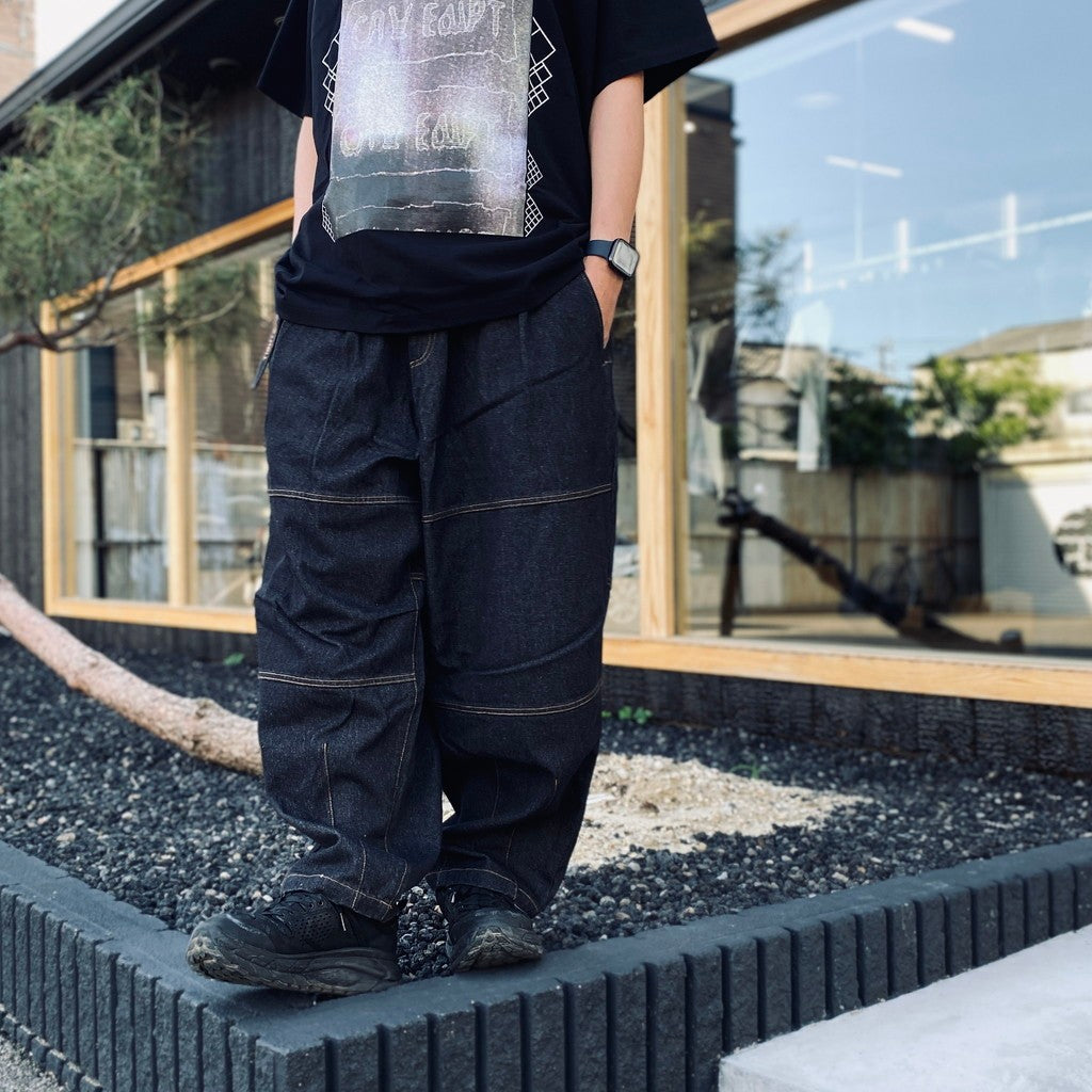 DENIM BALLOON PANTS #Black [SS26-B05]