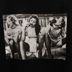 ELLEN VON UNWERTH | WASHED HEAVY WEIGHT CREW NECK T-SHIRT ( TYPE-2 ) #BLACK [EVU-WM-WT02]