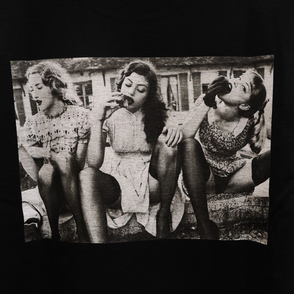 ELLEN VON UNWERTH | WASHED HEAVY WEIGHT CREW NECK T-SHIRT ( TYPE-2 ) #BLACK [EVU-WM-WT02]